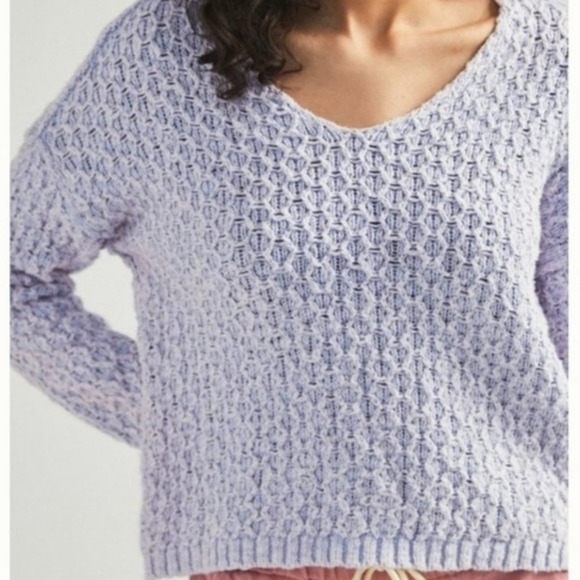 Pilcro  By Anthropologie Women's Purple Christian Knit Anthro Sweater Size Small - Picture 2 of 11